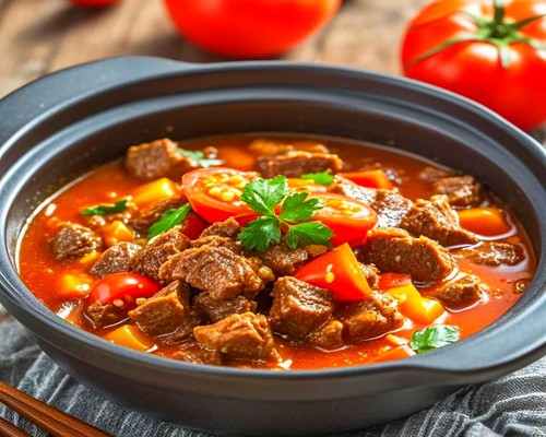 番茄炖牛腩